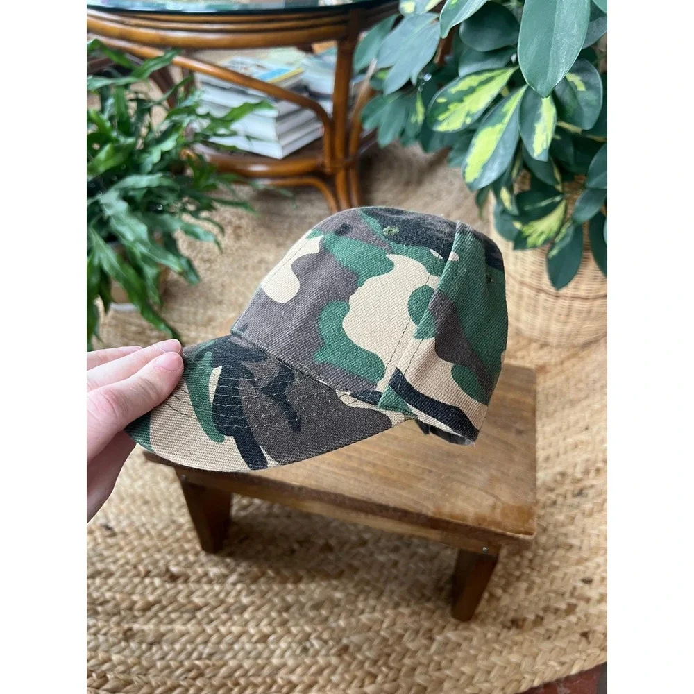 Vintage 90s Camo Camouflage Dad‎ Hat